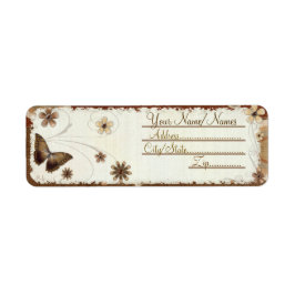 Etiqueta Muslos de mariposa marrón