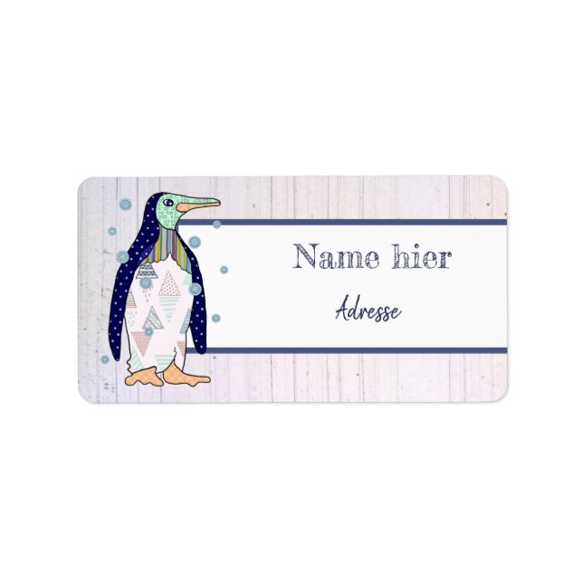 Etiqueta Musterpinguin (Frente)
