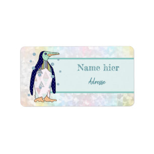 Etiqueta Musterpinguin Adressaufkleber