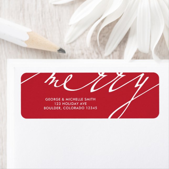 Etiqueta Muy Feliz Navidad (In situ)