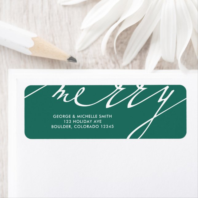 Etiqueta Muy Feliz Navidad (In situ)