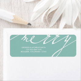 Etiqueta Muy Feliz Navidad