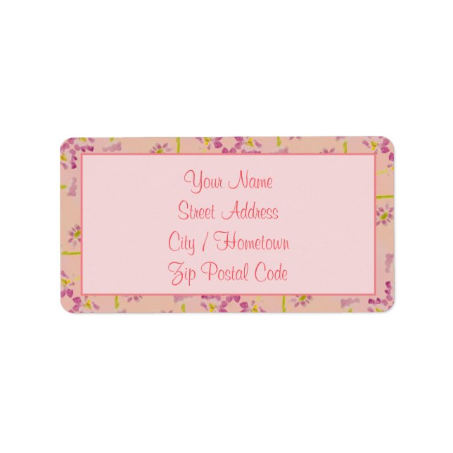 Etiqueta Muy rosa (Frente)