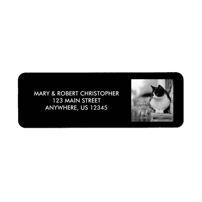 Etiqueta My Soul Encuentra Descanso - Ps 62:1 (Frente)