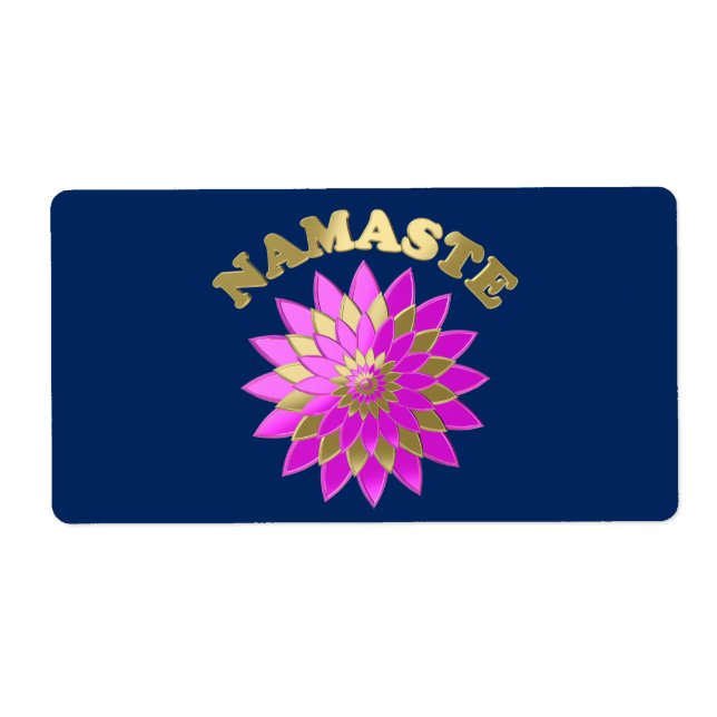 Etiqueta Namaste (Frente)