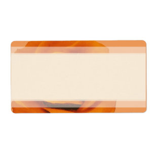Etiqueta naranja de dirección de correo de 1.25"x2.75" quem