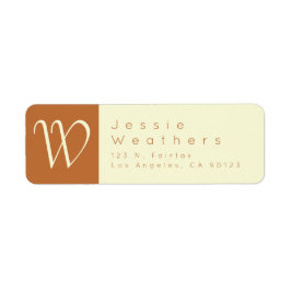 Etiqueta Naranja de néctar blanco y arena | Dirección de de