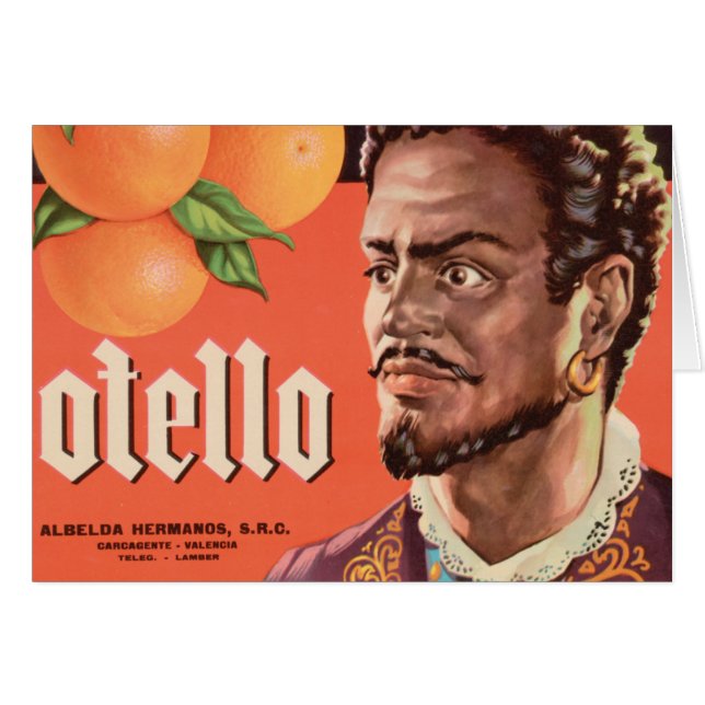 Etiqueta Naranja de Otello (Anverso (Horizontal))