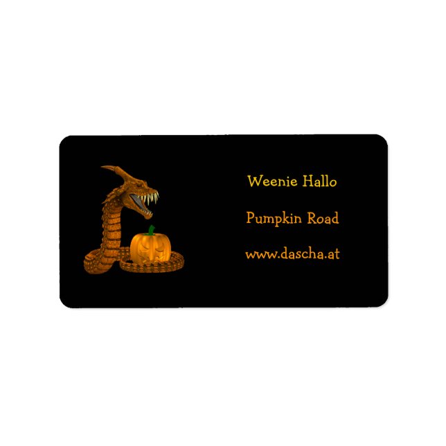 Etiqueta Naranja Dinokonda (Frente)