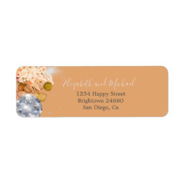 Etiqueta Naranja floral Eucalyptus Elegant Disco