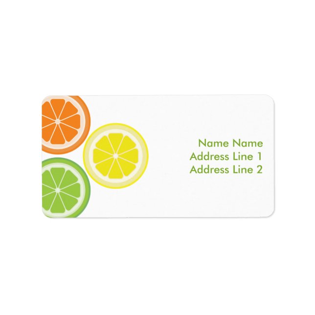 Etiqueta Naranja Lime Lemon (Frente)
