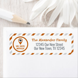 Etiqueta Naranja quemado que hemos movido a rayas