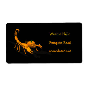 Etiqueta Naranja Scorpion