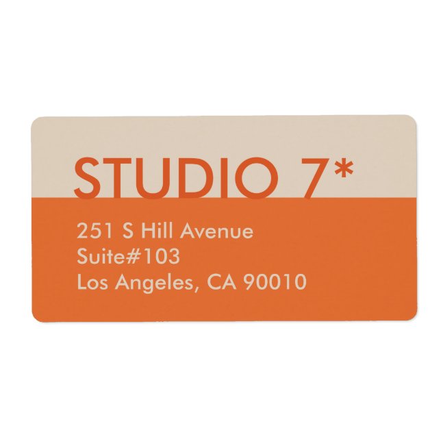 Etiqueta Naranja - Serie natural (Frente)