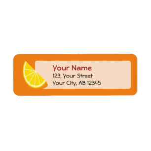 Etiqueta Naranja Slice