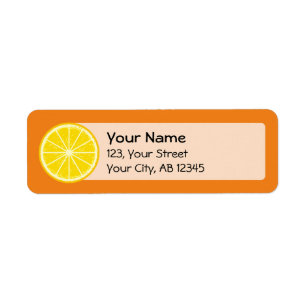 Etiqueta Naranja Slice