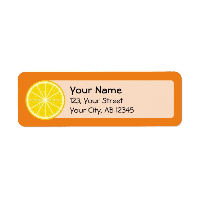 Etiqueta Naranja Slice (Frente)