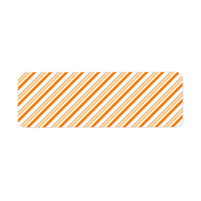 Etiqueta Naranja y franja blanca (Frente)