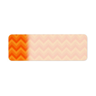 Etiqueta Naranja Zigzag Stripes.