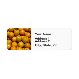 Etiqueta Naranjas naranja del mercado de fruta de Florida
