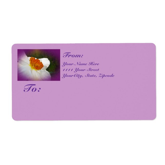 Etiqueta Narciso - Belleza de primavera (Frente)