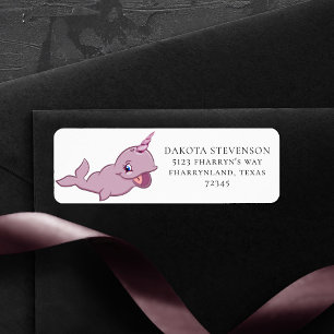 Etiqueta Narwhal Pink   Girly Kawaii Chibi Dirección Person