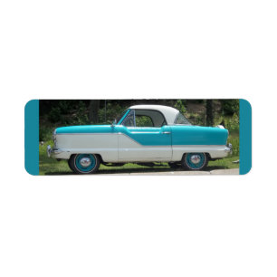 Etiqueta Nash Hudson azul y blanco metropolitanos