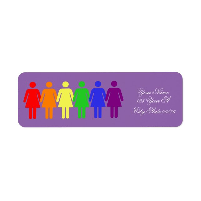 Etiqueta natación de sirena rosa (Frente)