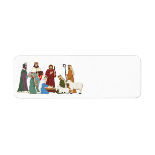 Etiqueta Natividad del navidad