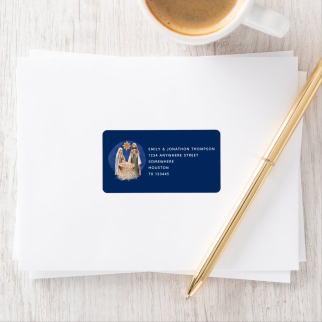 Etiqueta Natividad Nombre de devolución Dirección Navidades (In situ)