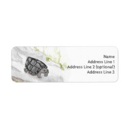Etiqueta Naturaleza acuarcal Selva tortuga
