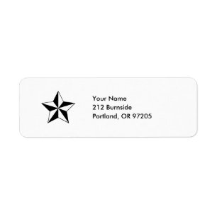 Etiqueta náutica de la estrella