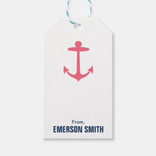 Etiqueta náutica personalizada del regalo de