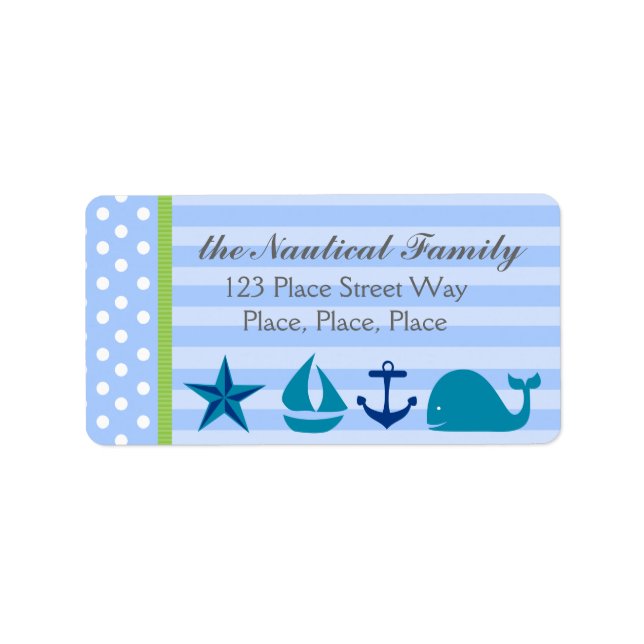 Etiqueta Nautical Boy (Frente)