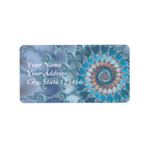 Etiqueta Nautilus - arte del fractal