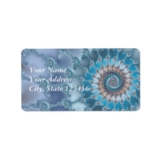 Etiqueta Nautilus - Arte fractal