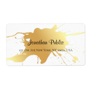 Etiqueta Navegación profesional elegante y moderna de Gold