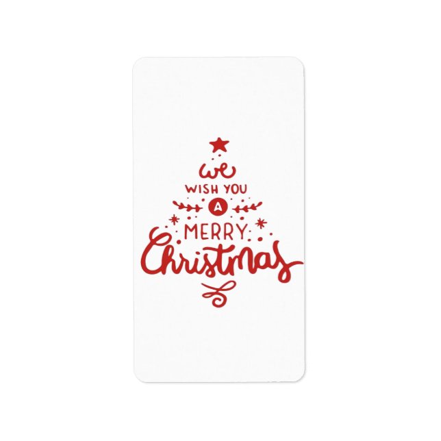 Etiqueta Navidad  (Frente)