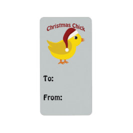 Etiqueta Navidad Chick