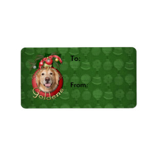 Etiqueta Navidad - cubierta los pasillos - Goldens - corona