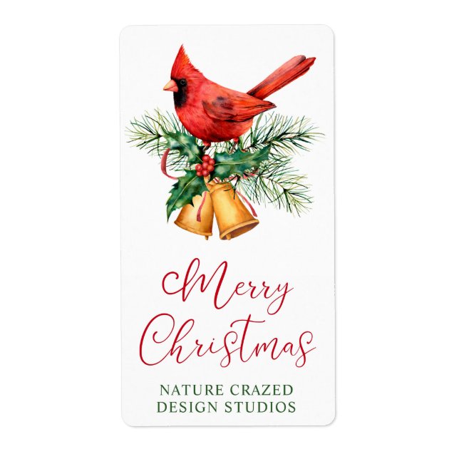 Etiqueta Navidad de Cardinal Company (Frente)