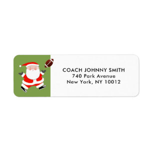 Etiqueta Navidad de fútbol