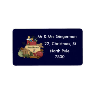 Etiqueta Navidad de Gingerman