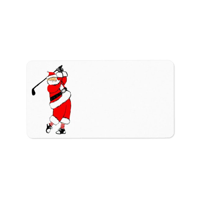 Etiqueta Navidad de Golf (Frente)