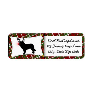 Etiqueta Navidad de Leonberger