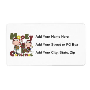 Etiqueta Navidad de Mooey