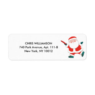 Etiqueta Navidad de Ultimate Frisbee