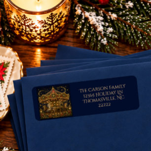 Etiqueta Navidad en las Estrellas Dirección del Carrusel