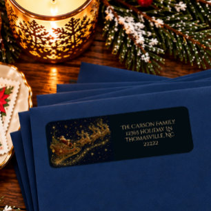 Etiqueta Navidad en las Estrellas Dirección del Trineo de