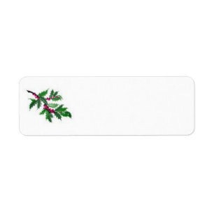 Etiqueta Navidad/etiqueta de dirección del día de fiesta